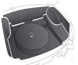 MGB-242850 Trunk carpet kit with MG Logo Spare tire cover