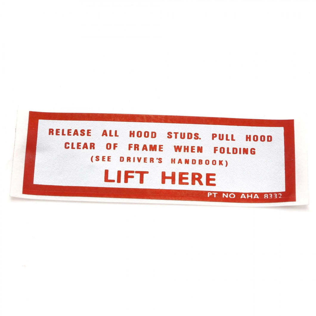 mgb-BML2021 Soft top label sticker