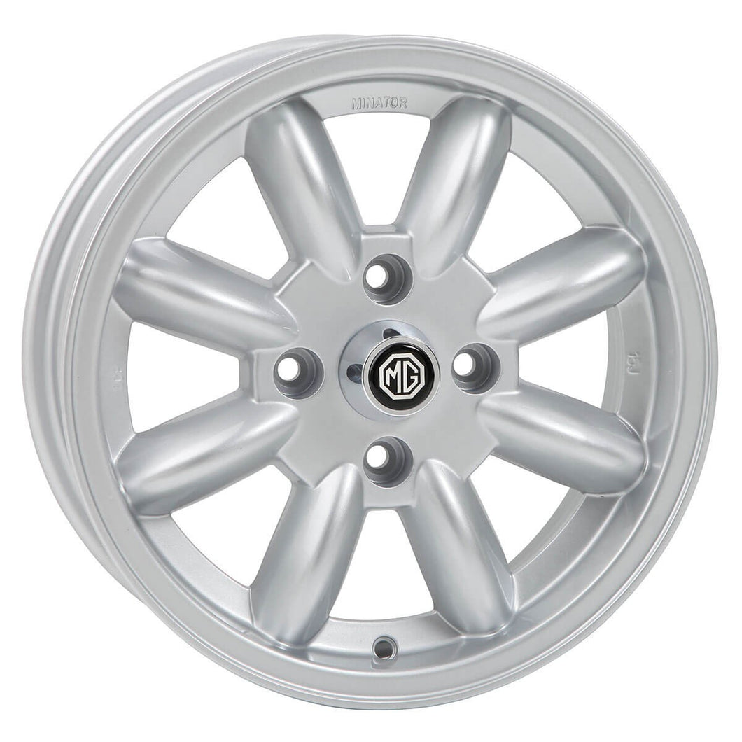 Midget-GAC8203X MINILITE REPLICA WHEEL SILVER 13X5.5 SET OF 4