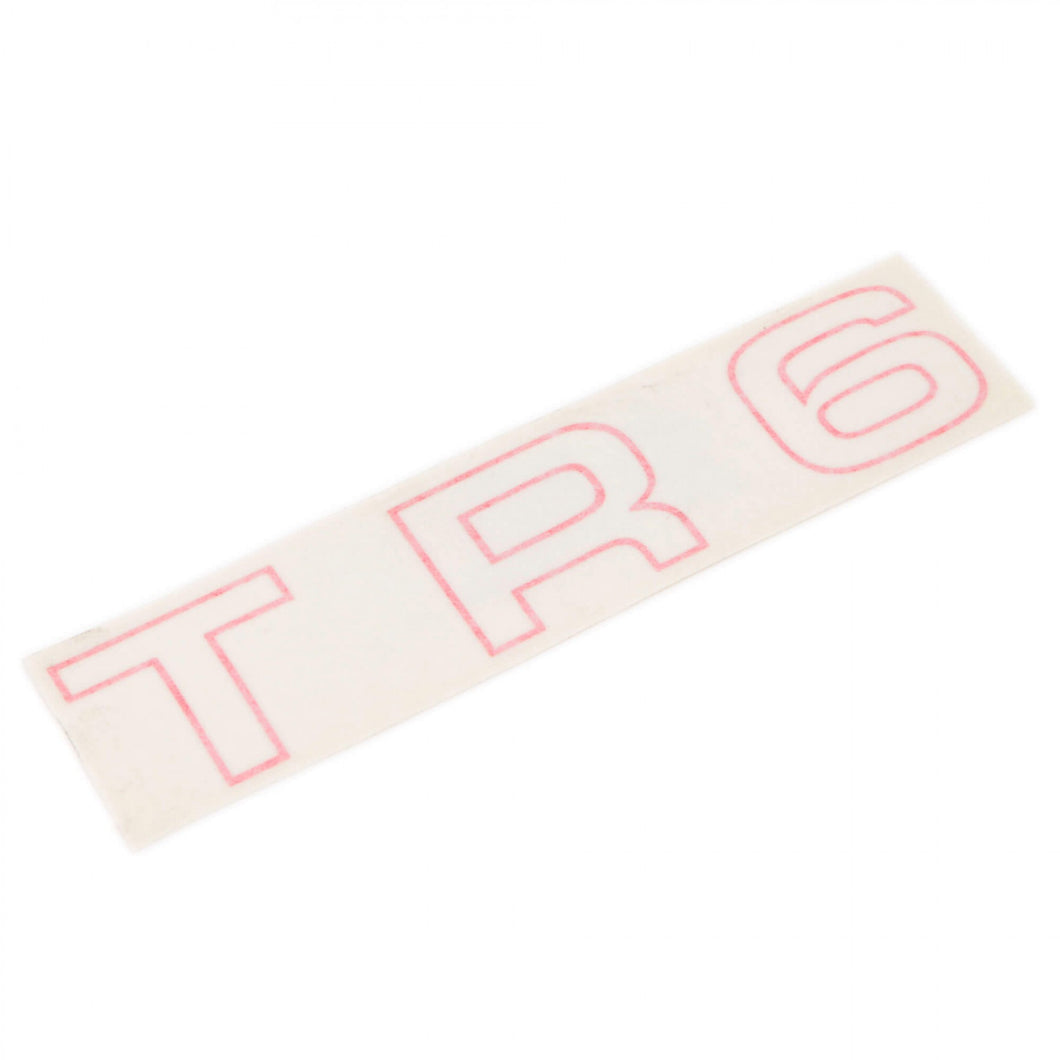 tr6-625666 Rear fender emblem RED