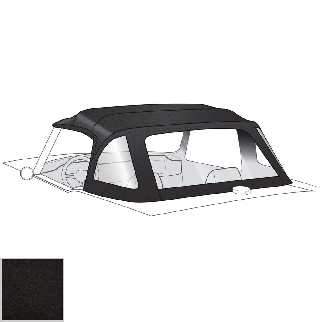 tr6-1282 Convertible Vinyl Top with zipper rear window made in the USA by EZ-ON
