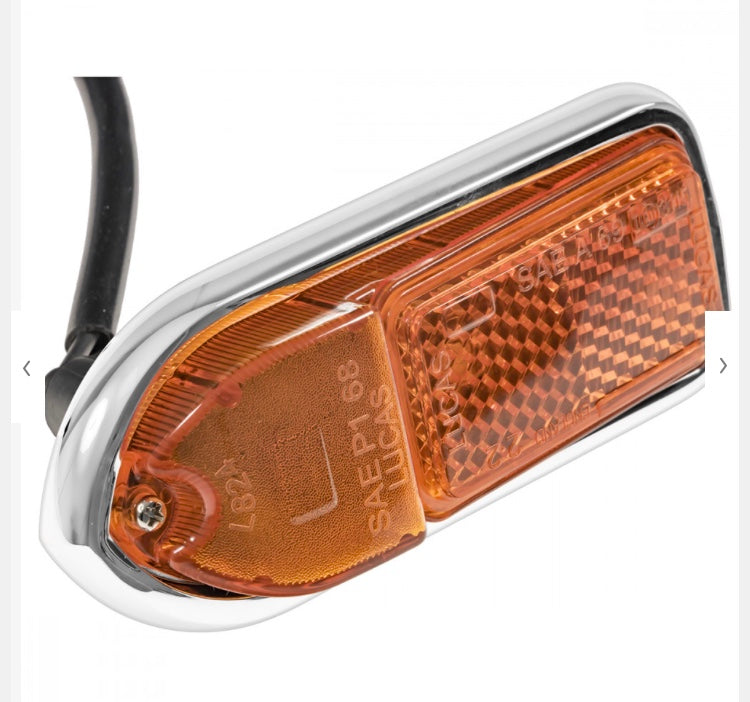 MGB-BHA4968 Lamp Assembly, Side Marker, Front RH 1970-80