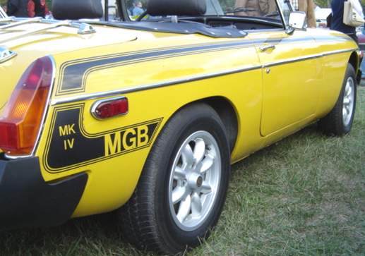 mgb-mkvblk MK IV stripe kit Black or Gold (Use drop down menu for colors)