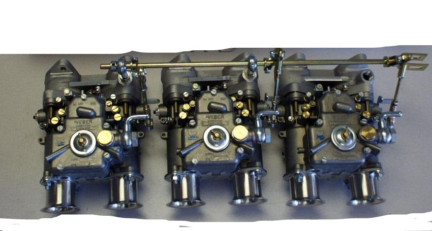 tr6-k153 triple 40 DCOE WEBER AND SU CARBURETOR CONVERSION KIT 1973-76